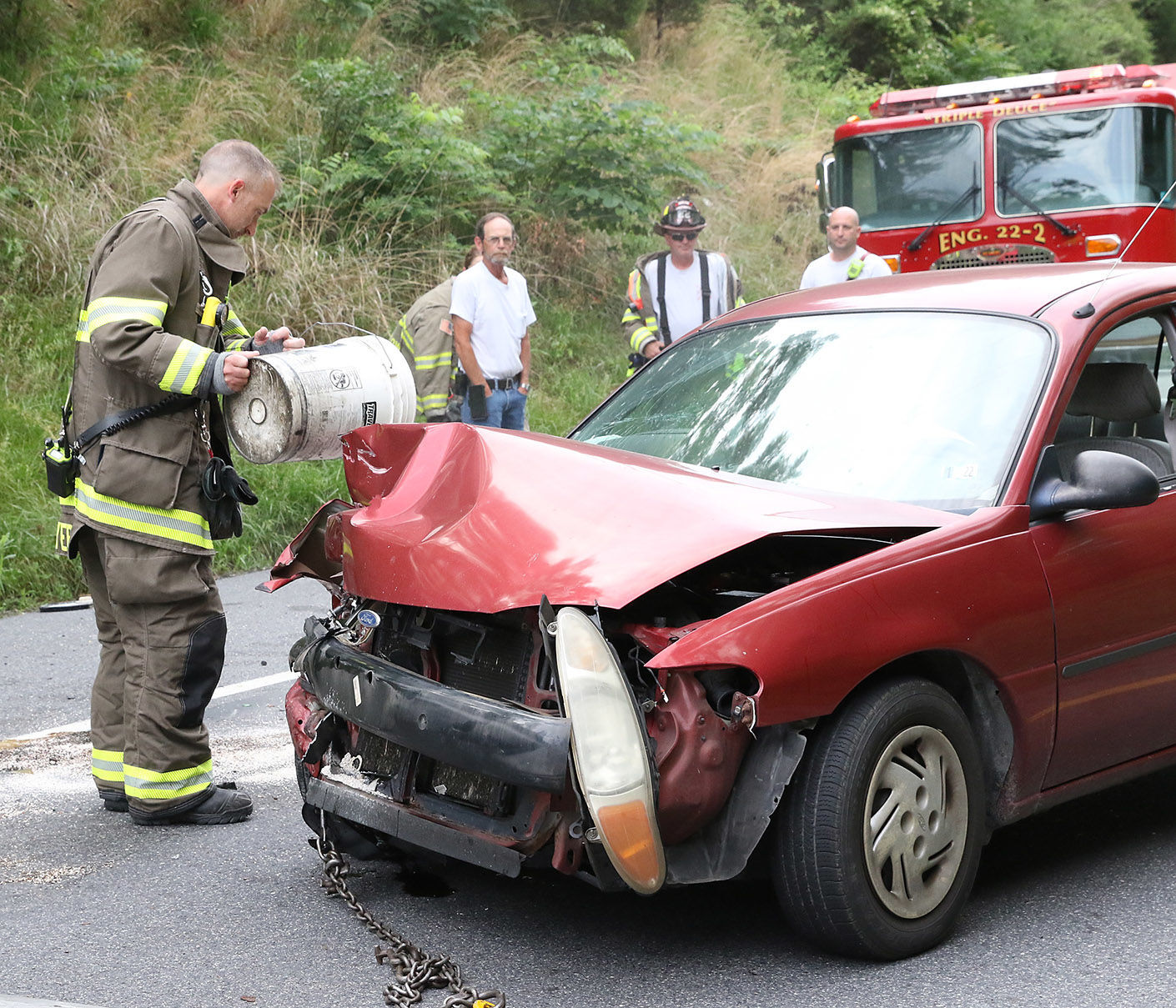 Crash on ramp to Route 15
